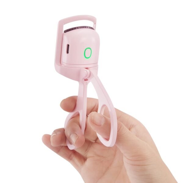 Heated Eyelash Curlers,Eyelash Curlers with Comb, Heated Lash Curler2 Heating Modes for Natural Curling (Pink)