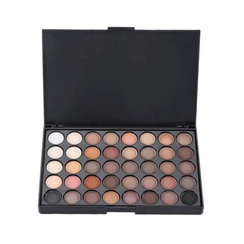 New 40 Color Waterproof Matte Eyeshadow Palette Glitter Eye Shadow Long Lasting Make Up Pallet Nude Shimmer Fashion Beauty(E)