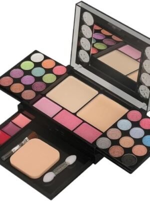 33 Color Eye Shadow Palette Lip Color Makeup Palette Sponge and Brush Cosmetics Set