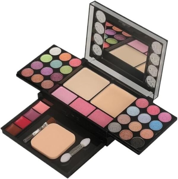 33 Color Eye Shadow Palette Lip Color Makeup Palette Sponge and Brush Cosmetics Set