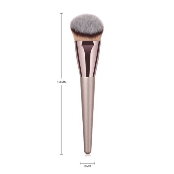 1pcs Professional Makeup Brush Set, Premium Synthetic Foundation Brush Blending Powder Tapered  Liquid Foundation Makeup Brushes Cosmetics Applicator (Gold 1)