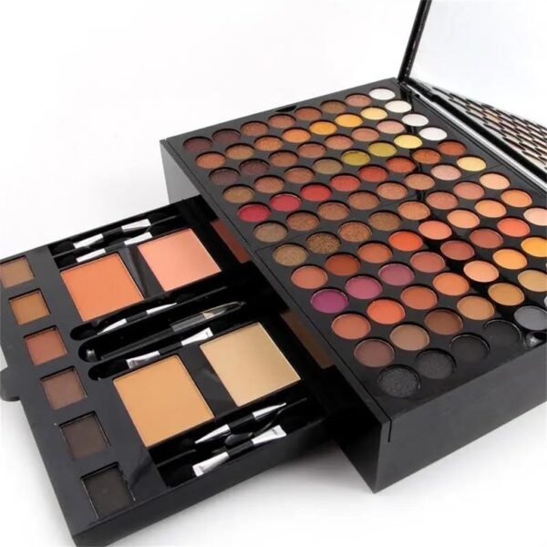 Color Piano Box Eye Shadow Color Palette Brush Waterproof Eyebrow Concealer Beauty Cosmetics Set