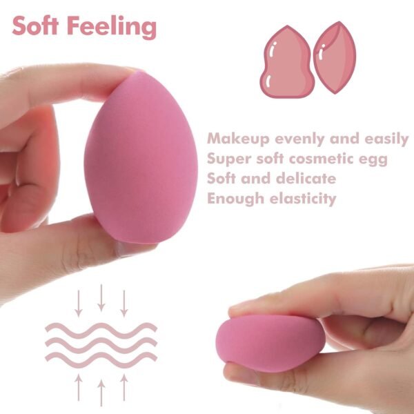 8 PCS Makeup Sponges Blender Latex-Free Vegan Beauty Sponge Professional Beauty Sponge Blender Makeup Egg Foundation Blending