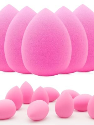 12 Pieces Professional Makeup Sponge Set,Latex Free Flawless Soft Setting Face Puffs,Beauty Sponge Blender Cosmetic Applicator for Powder,Liquid,Facial Makeup Tools