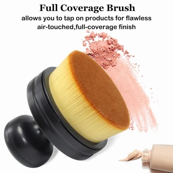 Makeup Brush, Large Full Coverage Self Tanner Foundation Brushes Travel  Powder Brush for Face Body, Blending Liquid, Bronzer,Sunscreen,Cream or Flawless Powder Cosmetics