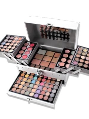 Ultimate Makeup Set Full-Kit Combo Palette Rose/Silver Case (Silver Gray)