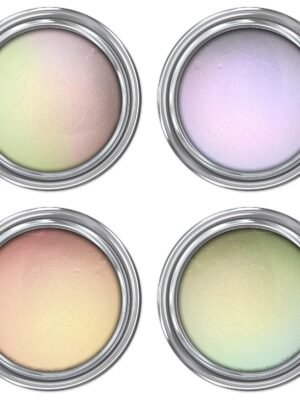 White MultiChrome Eyeshadow, Intense Color Shifting, Longer-Lasting With No Creasing, 100% Vegan and Cruelty Free, Handmade in USA, 6 Grams Loose Mineral Powder